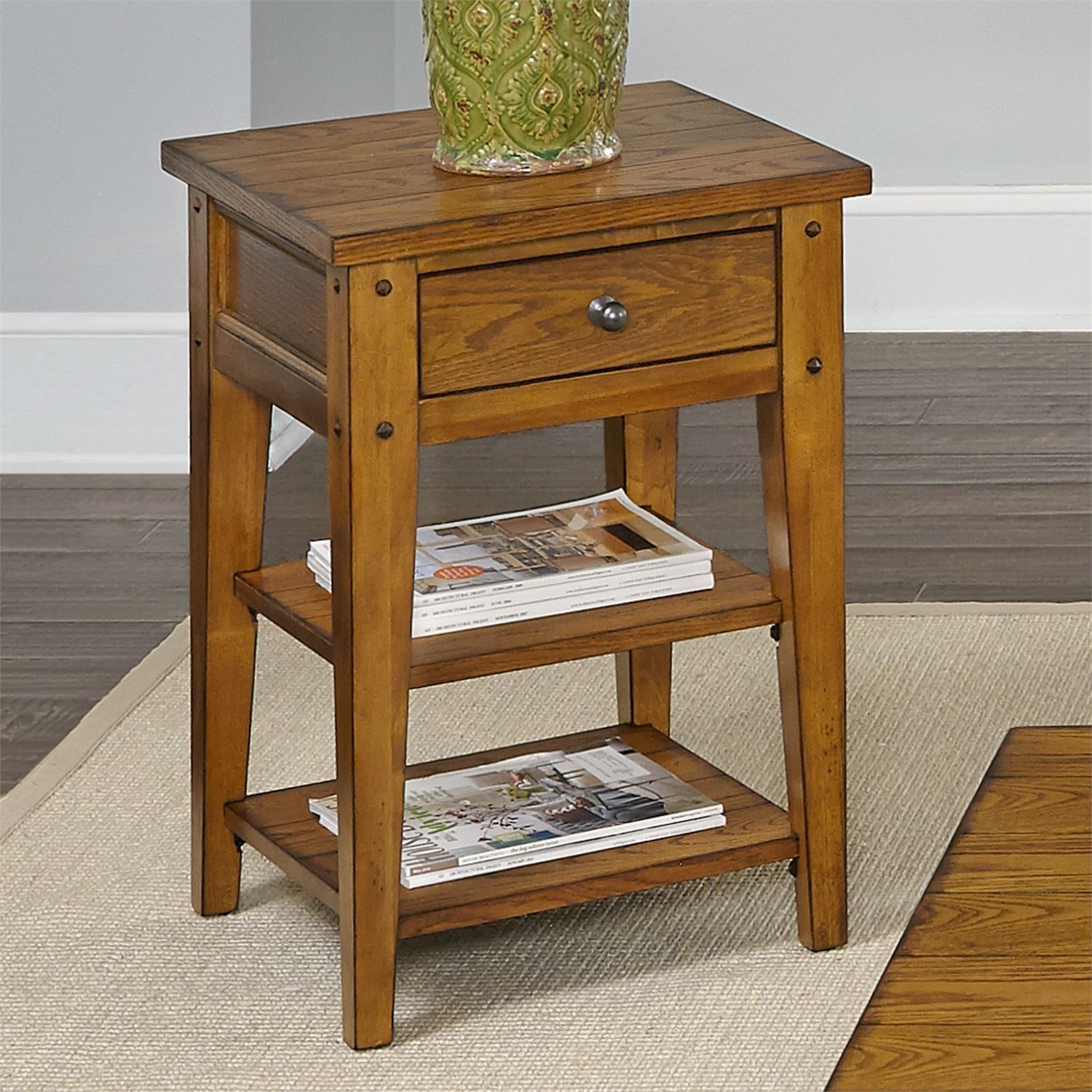 Side chair online table with drawers
